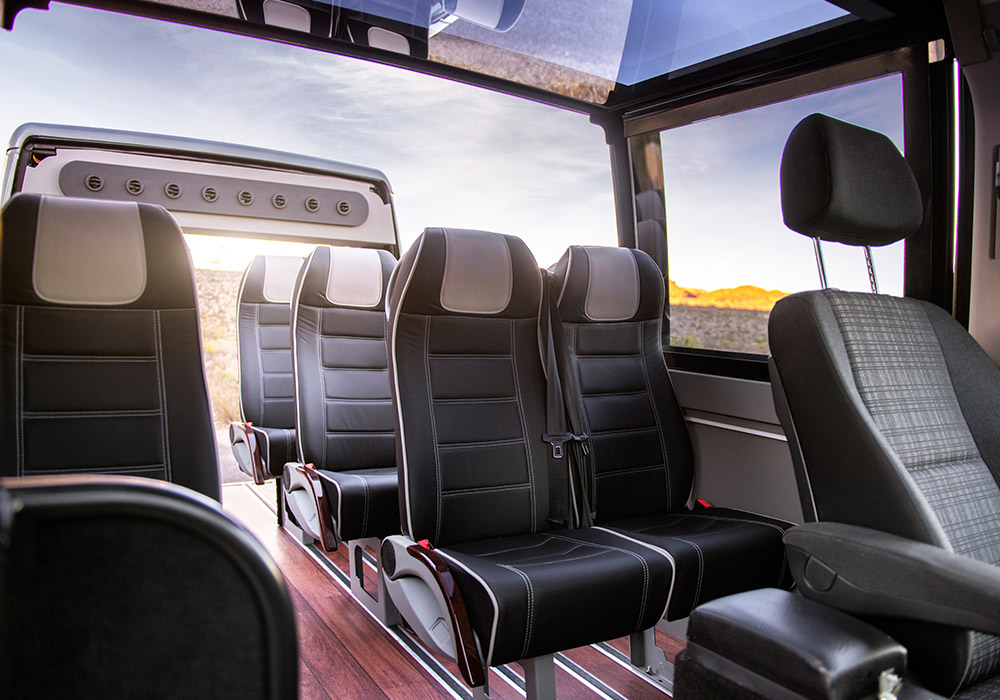 Silver_Service_Sprinter_Van_Interior Extreme Sports Bike